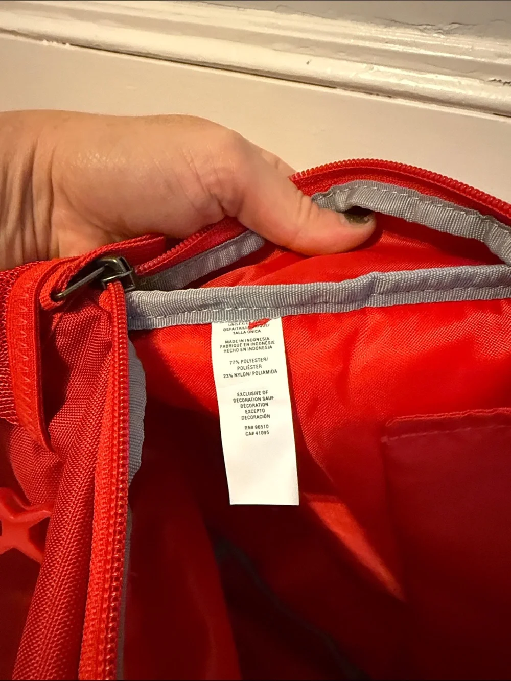 Under Armour Red Backpack with Spire Logo